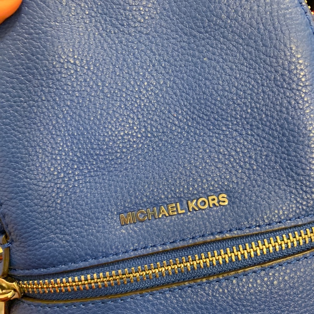 Michael Kors Mini Blue Backpack - image 4